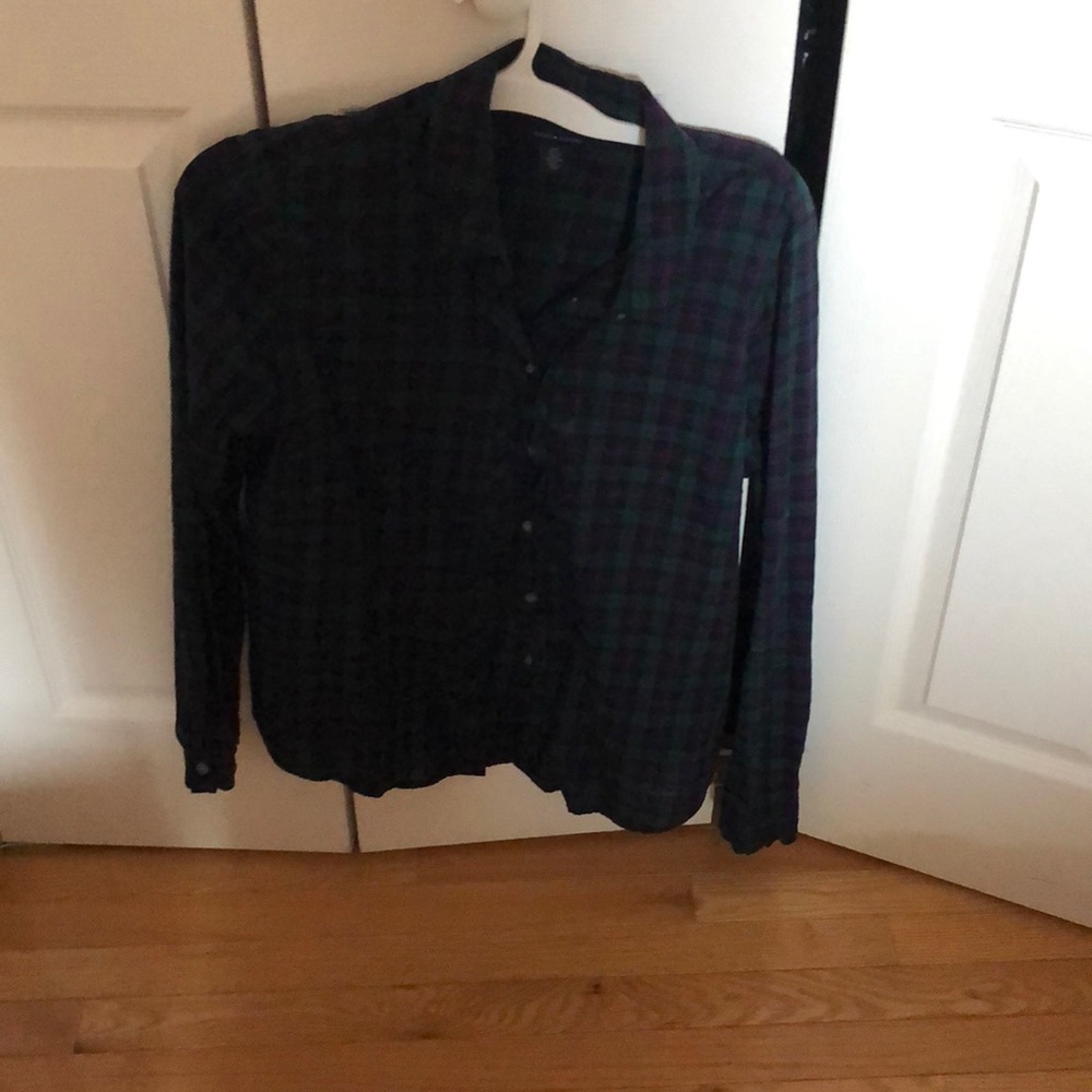 Plaid button up shirt